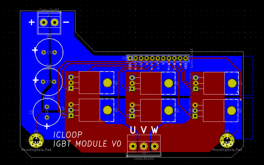 3 Phase inverter PCB layout